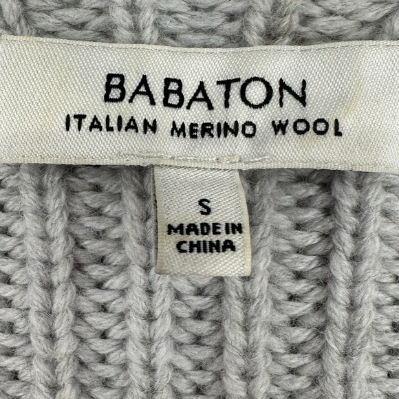 Babaton Gray V-Neck Sweater - Picture 6 of 7